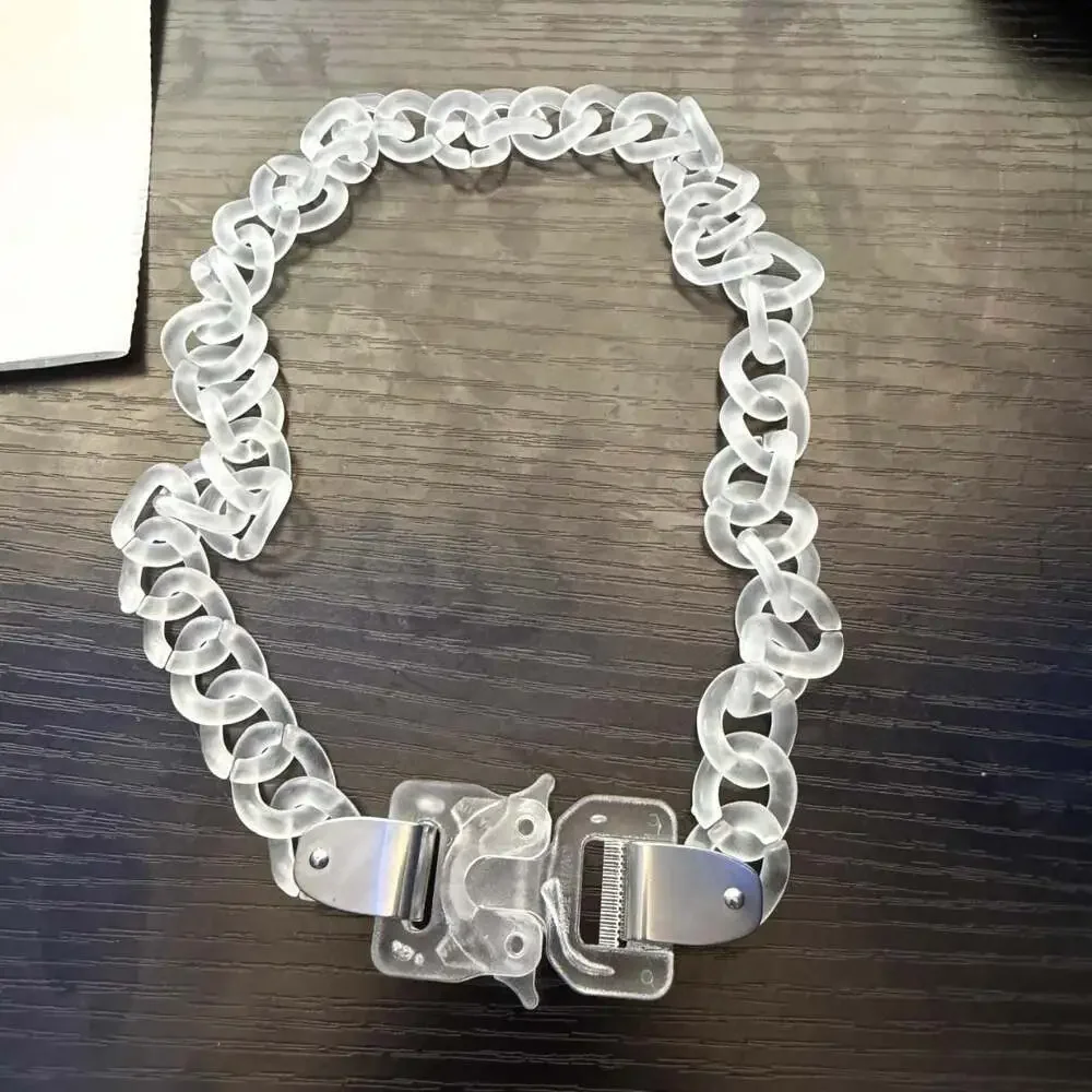 1017 ALYX 9SM Clear Acrylic Chain Necklace